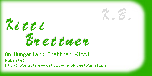 kitti brettner business card